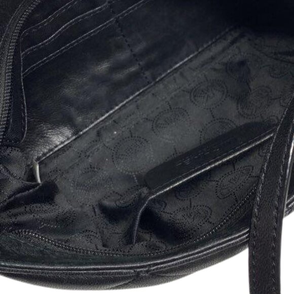 Michael Kors Webster Quilted Leather Wallet Crossbody Clutch in Black - Picture 6 of 7